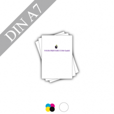 Flyer | 250g Bilderdruckpapier weiss | DIN A7 | 4/0-farbig